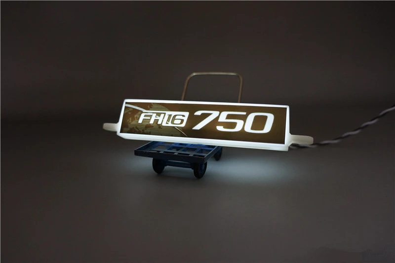 Тело крыша световая коробка для 1:14 масштаб RC игрушки грузовик Tamiya FH16 56360 56360 750