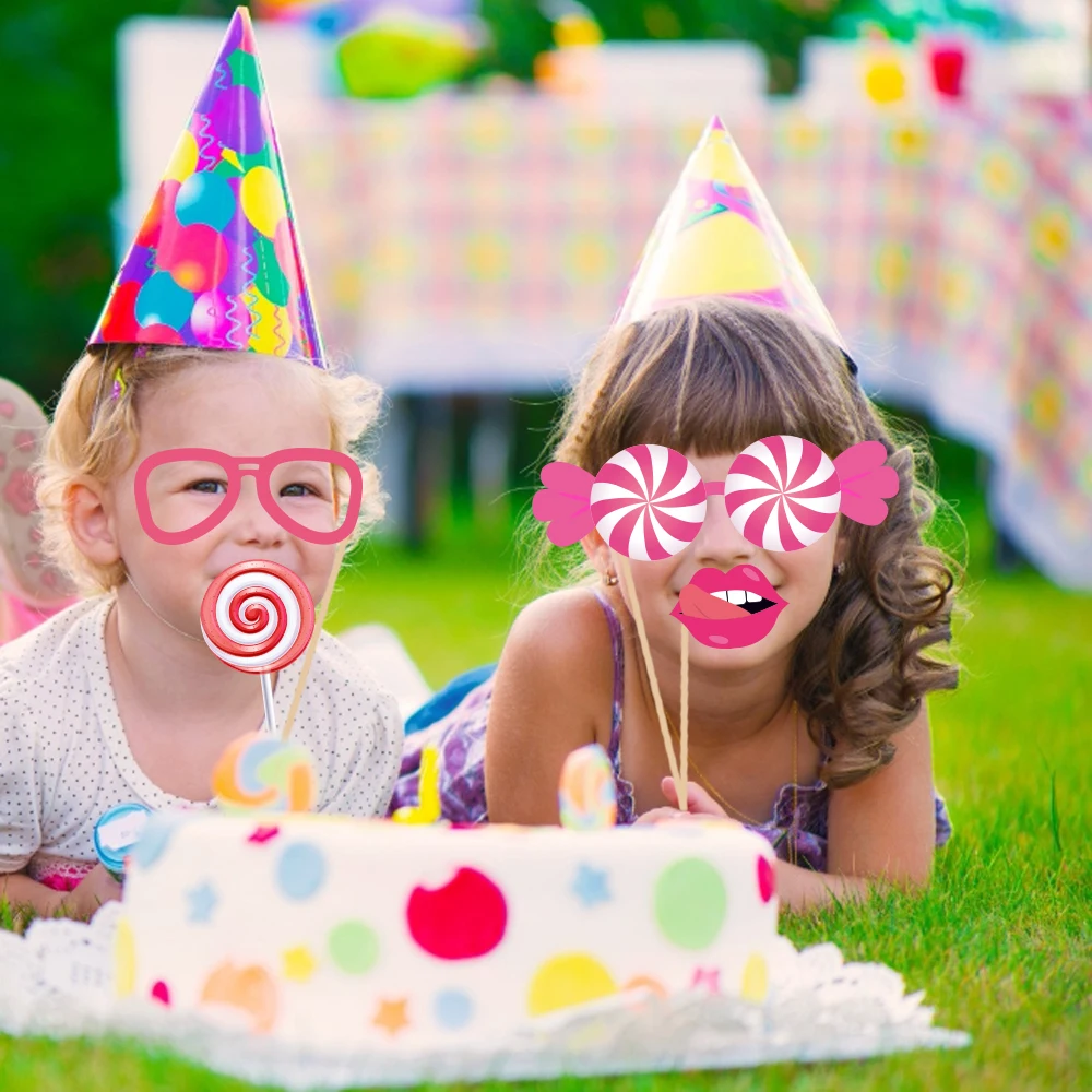 Детский душ DIY леденец реквизит для фотографий Дети украшения вечеринок Реквизит