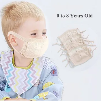

0-8 Years old Childern Kids Mouth Face Mask Baby Dustproof Cotton Fabric Protective Flu Mask Resuable fog Dust proof Masks
