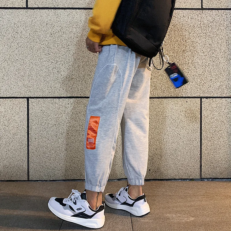 

Large Size @ Hong Kong Style Autumn Loose-Fit Sweatpants zhi tong ban Casual Sports Pants Men's K55-tp50 Not Low