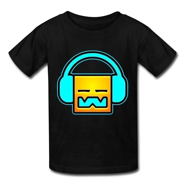 Camiseta masculina dj geometry dash