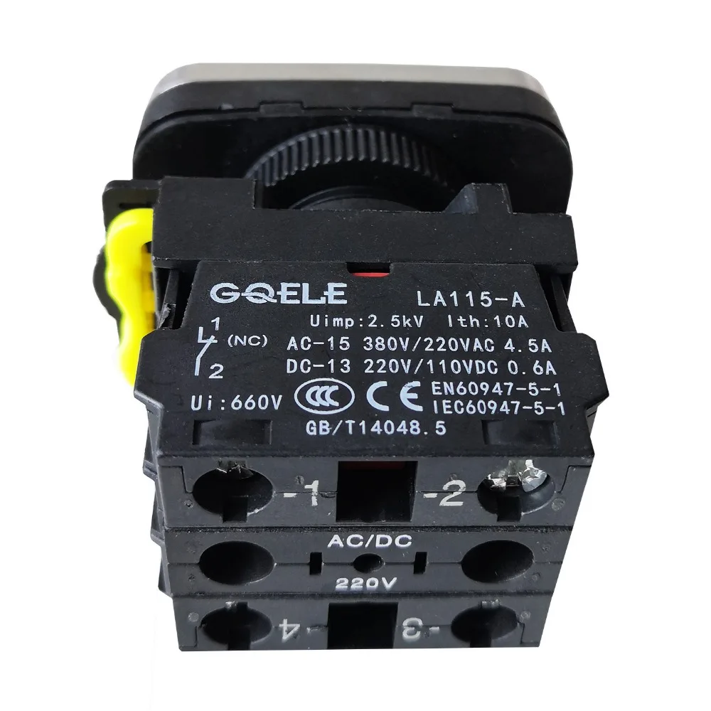 LA115-A5-11RD1 Momentary Illuminated Flush Button Switch 2