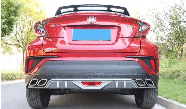 Для TOYOTA CHR Body kit спойлер- CH-R задний ABS задний спойлер передний бампер диффузор защитные бамперы