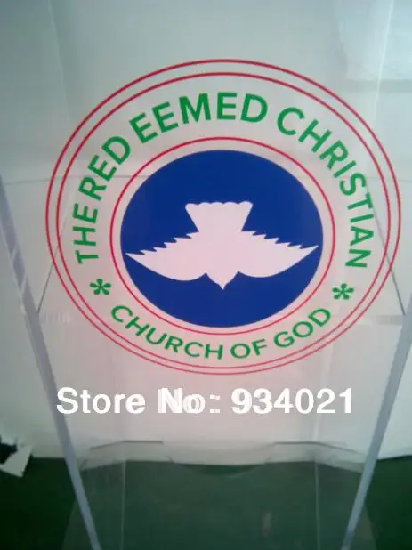 Contemporary Acrylic Church Podiums conference lectern podium