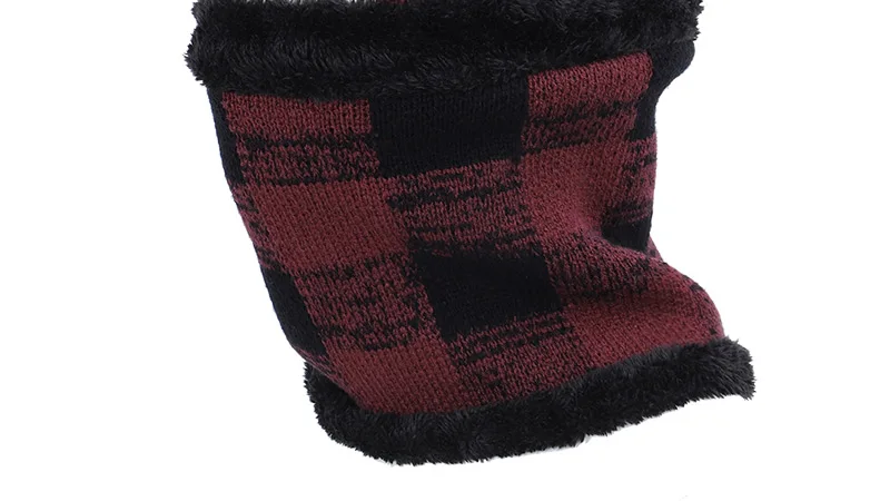 2019 Горячее предложение, новый высококачественный зимний теплый вязаный шарф-бини, наборы для женщин и мужчин, толстая подкладка, плюс