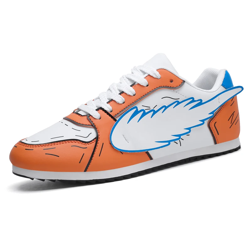 Модные кроссовки для мужчин; повседневная обувь в стиле хип-хоп; удобная Водонепроницаемая Нескользящая брендовая мужская спортивная обувь для бега; Прямая поставка; AODLEE - Цвет: orange22