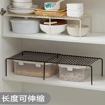 

Stainless Steel Extendable Kitchen Shelf Cupboard Storage Tool Spice Rack Water Draining Storage Condiments luo di jia