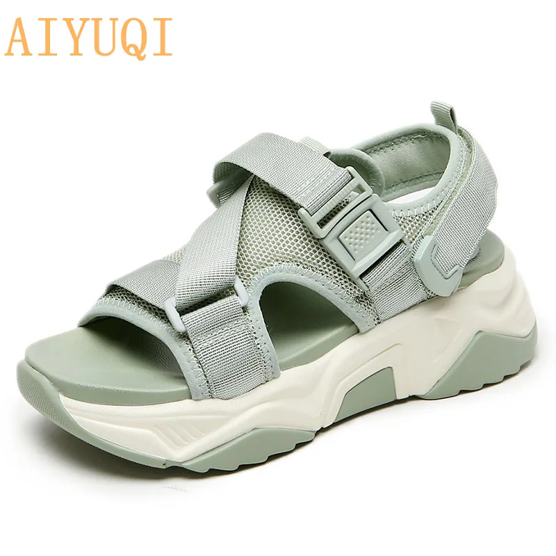 

AIYUQI Sandals Women Sneakers 2020 New Trend Women Summer Sandals Wild Muffin Shoes Platform Beach Sandals