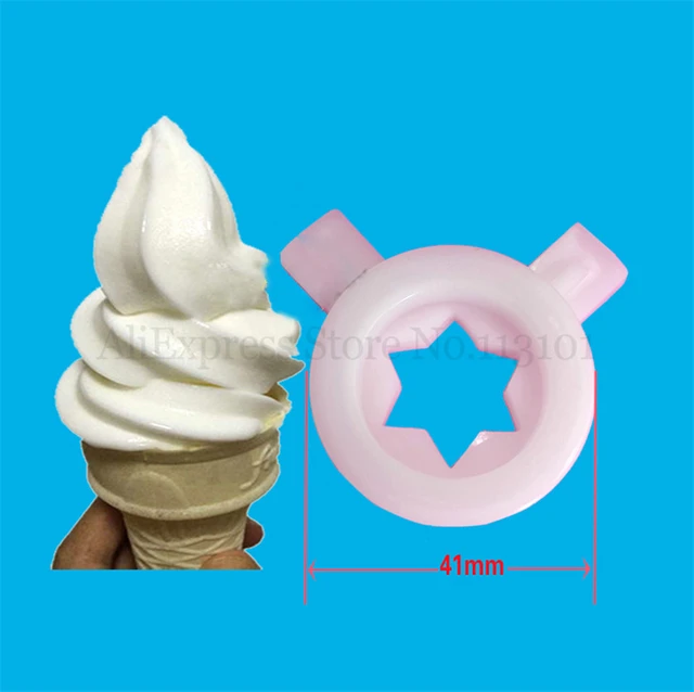 Ice Cream Maker Accessories Fancy Nozzle Modeling Lids Spare Parts Soft  Serve Ice Cream Machine Shape Caps Fittings Replacement 29mm Inner Diameter  (5