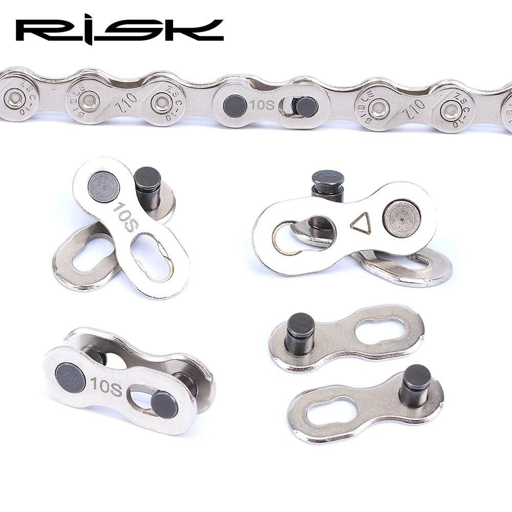 Rischio 10 Pz Mtb Road Bike Chain Fibbia Magica Connettore Per 6 7 8 9 10 Velocità Quickrelease Chain Link Master Bicicletta Catena Da Ciclismo