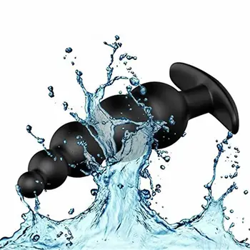10 Frequency Vibrating Prostate Massager Anal Plug Vibrator Beads Butt Sex Toys Waterproof Powerful Wired For Men Couples 4