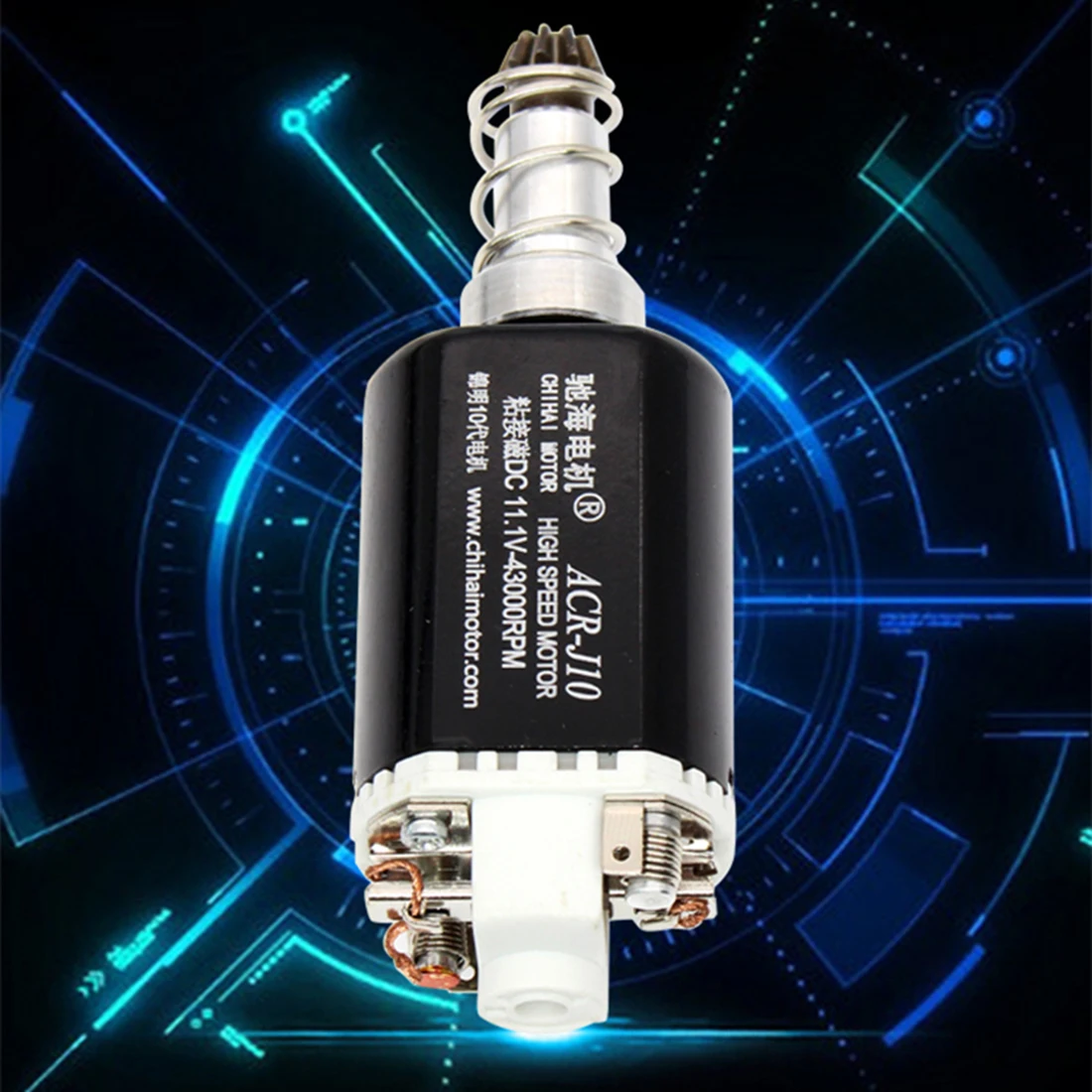 Chihai 460 длинная ось высокоскоростной мотор с 11,1 V-43000 об/мин Мотор шестерни для JM Gen.10 ACR водные гелевые бусинки бластер-черный+ серебро