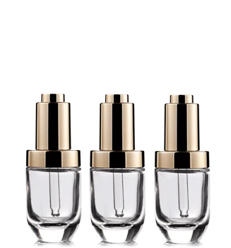 

100Pcs/lot 30ml Dropper Bottle Round Essential Oil With Aluminum Dropper Cap 1oz Glass Liquid Vials Skin Care Cosmetic Container