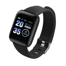 Nouveau 116plus montre intelligente sport Fitness étanche activité pression artérielle fréquence cardiaque appel Message rappel Android podomètre(China)
