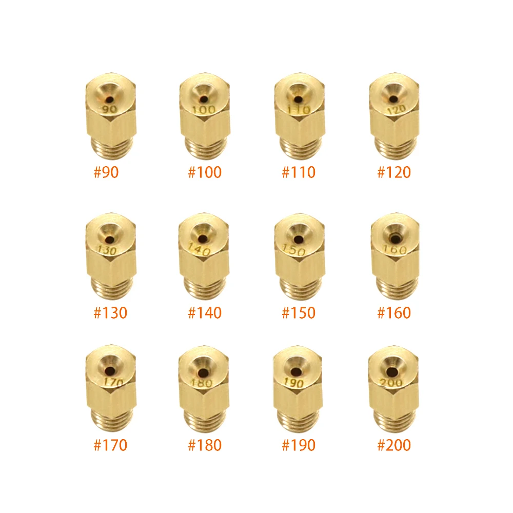 ZS гоночный 12 шт./компл. мотоцикла карбюратор основное сопло основной реактивный комплект для MIKUNI VM TM TMX карбюратор#90-200#210-320#330-440