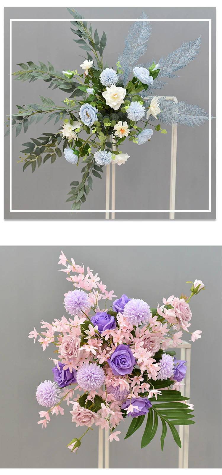 JAROWN Wedding Artificial Rose Flower Row Small Corner Flowers Silk Fake Flowers DIY Party Decoration Home Garland Decor Flores (23)