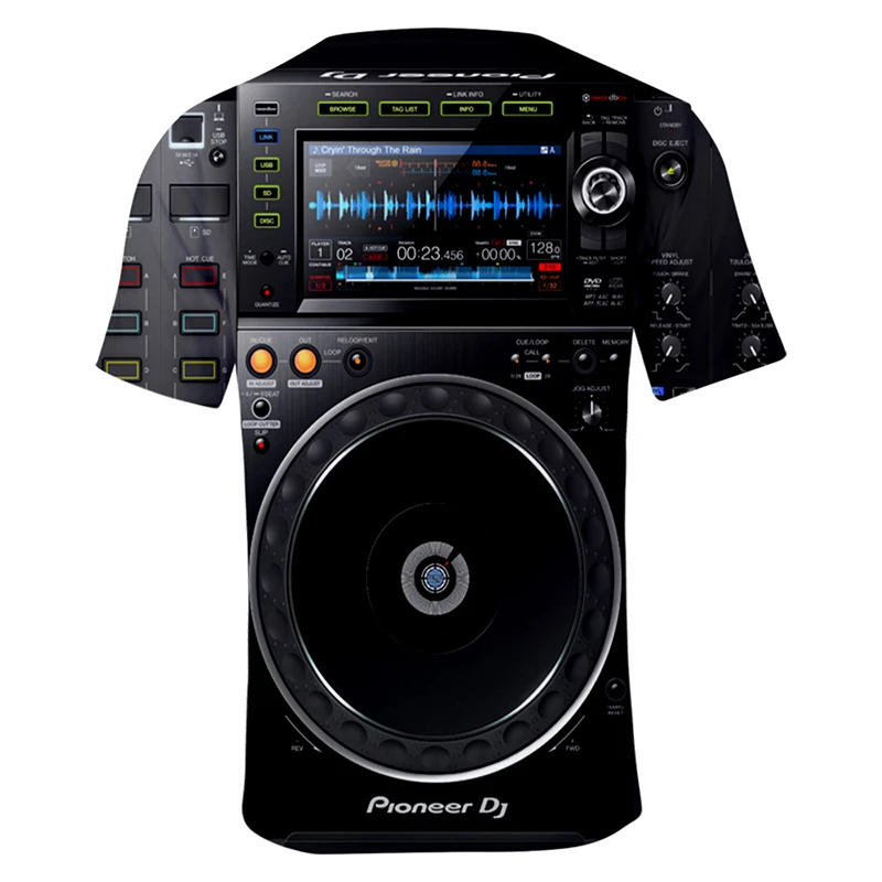 Новейшие модные 3d футболки Pioneer Pro Dj с круглым вырезом и коротким рукавом для мужчин и женщин, хип-хоп 3D футболки, футболки, свитшоты, топы