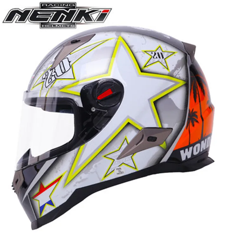 Мотоциклетный шлем NENKI шлем Touring мотоциклетный шлем Racing Street Moto Casco для мужчин и женщин для чоппера и скутера Cruiser полный шлем сертификации ECE - Цвет: 12