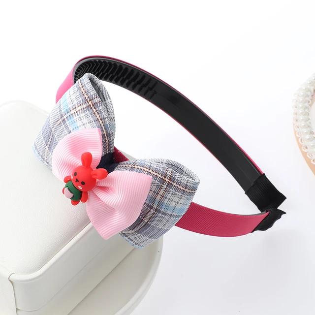 Cute girl hairbands bow Hair bands headwear with tooth non-slip hair band hair accessories Korean girl baby hair band Headdress style-11