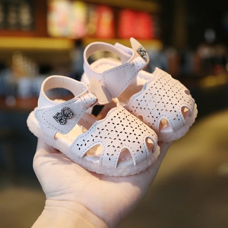 

2020 Summer New Style 1-2 Years Old Baby GIRL'S Sandals Bow Princess Shoes Babies' Toddler Shoes 0
