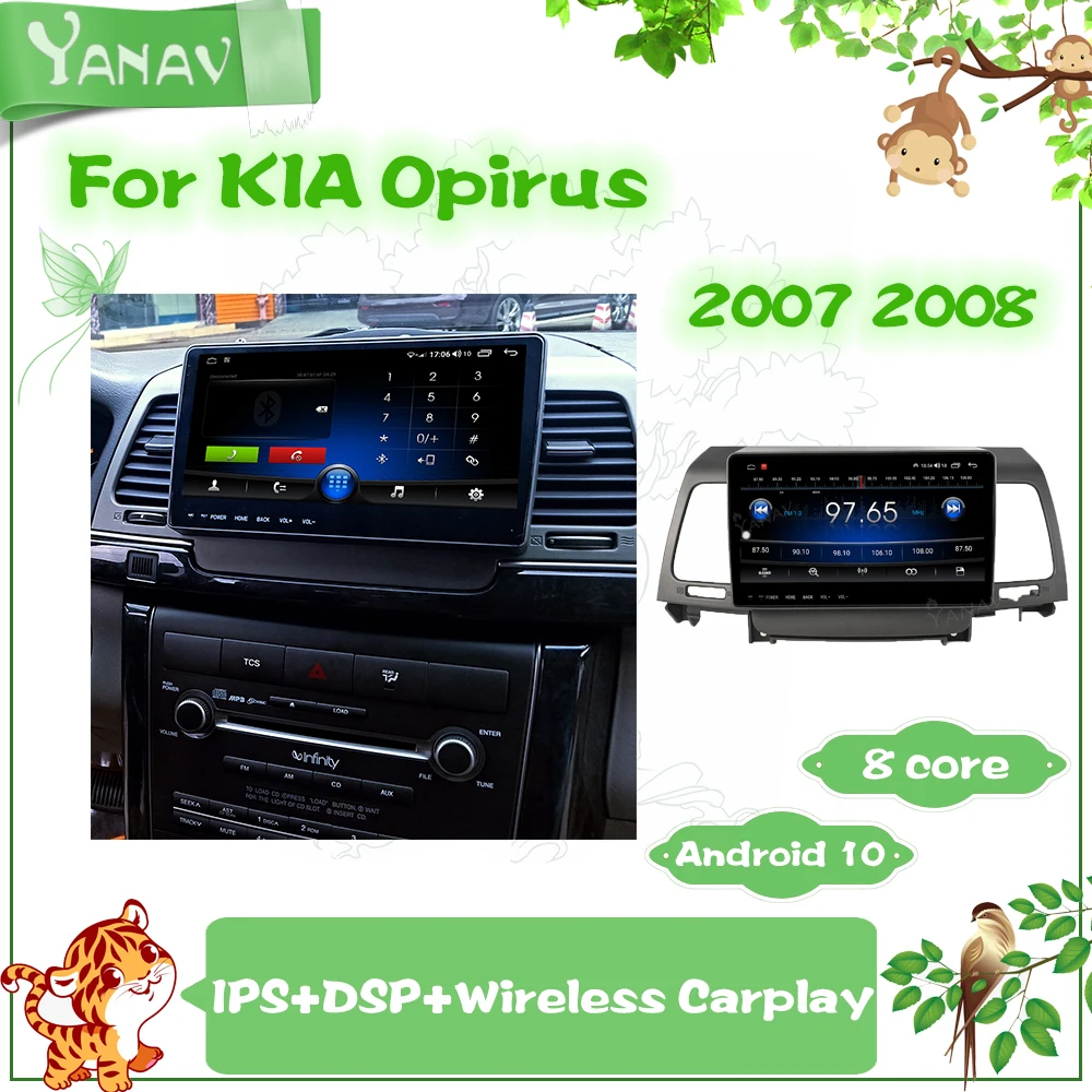 PROD 1005003286070006 Android 2 Din Car Radio Head Unit For KIA Opirus
2007 2008 GPS Navigation Auto Video Tape Recorde Carplay Multimedia MP3
Player