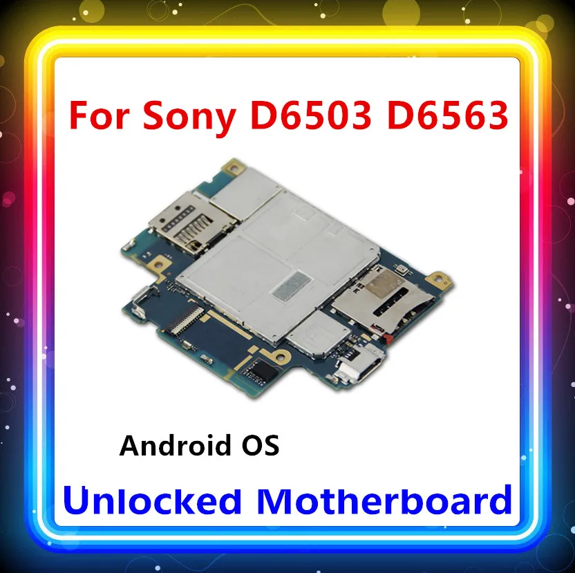 Разблокирована для sony Xperia Z2 D6503 D6563 материнская плата D6503 D6563 панель с чипом материнская плата протестированная логическая плата Android D6503 D6563