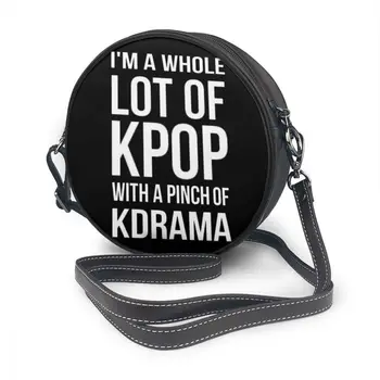 

Kpop Lot Shoulder Bag A Whole Lot Of Kpop With A Pinch Of Kdrama Leather Bag High quality Multi Purpose Women Bags Round Purse