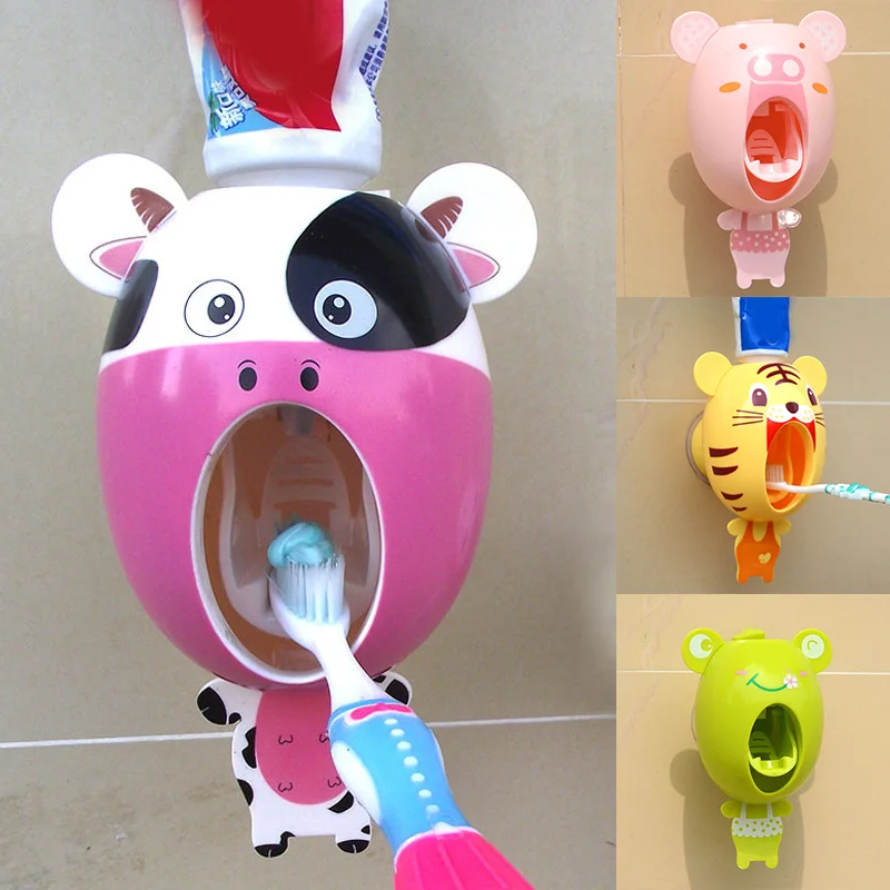 

Automatic Lazy Toothpaste Dispenser Toothbrush Holder Stick Home Bathroom Accessories J99Store