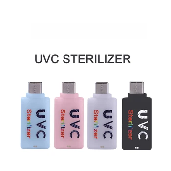 

NEW Portable UVC Disinfection UV LED Light Mobile Phone USB Typec Interface Plug Power Supply Mini Bactericidal Ultraviolet Lamp