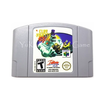 

Clay Fighter Sculptor's Cut 64 Bit Video Game Cartridge Card for Nintendo 64 Console English Language EUR PAL Version