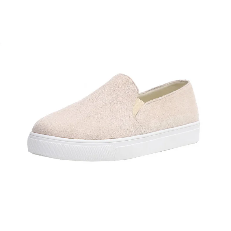 Beige SHUJIN г. Женская обувь на плоской подошве с леопардовым принтом модная повседневная обувь без застежки с круглым носком Новая повседневная обувь в рыбацком стиле на плоской подошве женская обувь - Цвет: Beige