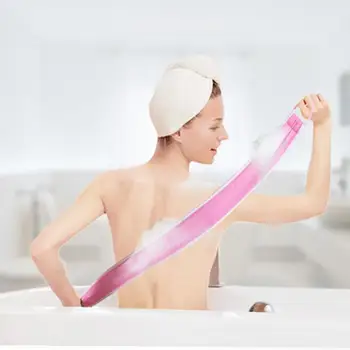 

Magic Nature Bamboo Fiber Fashion pull back bath towel thick double-sided back mud towel long strip free bath towel