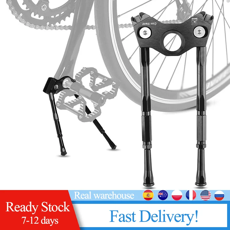

Mountain Bike Road Adjustable Crank Bike Stand Pedal Support Bracket Adjustable MTB Road Bicycle Kickstand Parking Rack Support