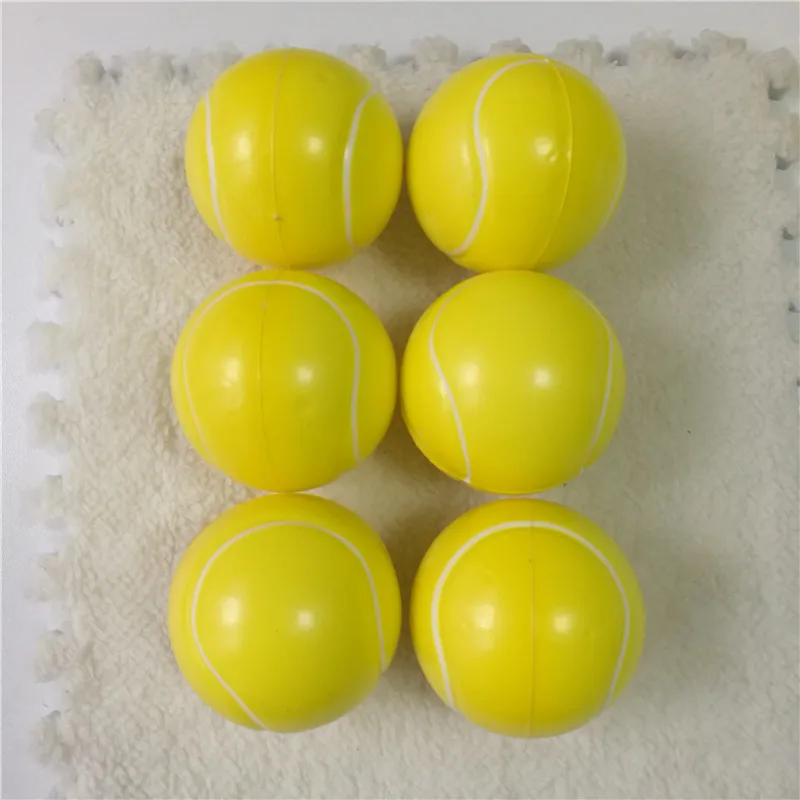 6pcs 6.3cm Squeeze Ball Toy Football Basketball Soft Foam Sponge Anti stress Baseball Tennis Toys for Kids Children 14