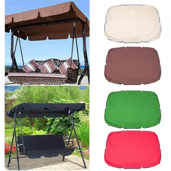 

Outdoor Garden Swings Sun Awning Sunshade Roof Cover Summer Awning Waterproof Swing Top Ceiling Cover for Swing Chair Hammock