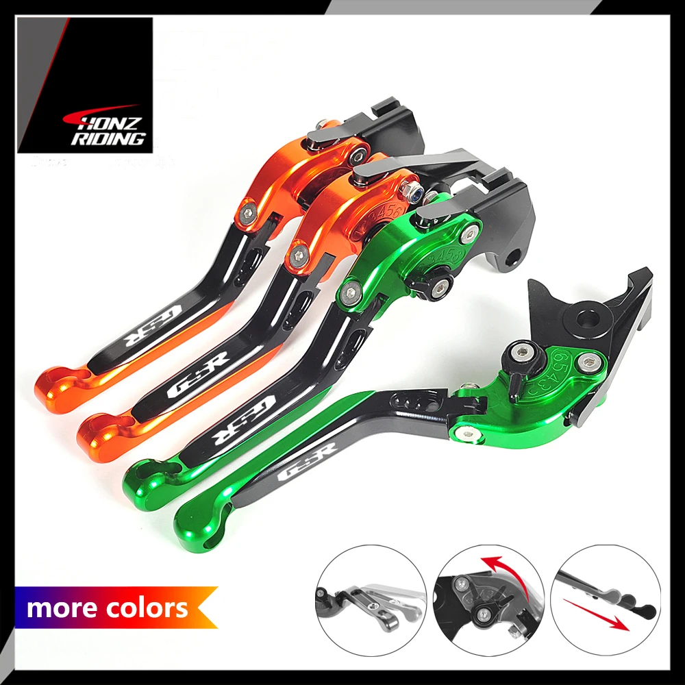 Leva Frizione E Freno CNC Pieghevoli Per Suzuki GSR 600 (2006-2011), In Alluminio T6065-T6 Regolabile A 6 Posizioni, Anodizzata, Facile Da Montare