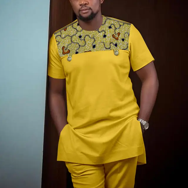 Seyi Short Sleeve Dashiki Outfit - Image 4