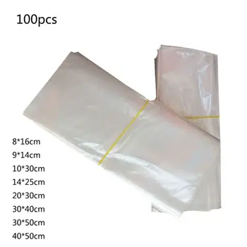 

100 Pcs Heat Shrink Wrap Bags for Gifts Packagaing Soaps Candle DIY Projects U90F