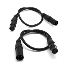 5Pin Female to 3Pin Male+ 5Pin Male to 3Pin Female XLR Round DMX кабель Электрический инструмент Запчасти Аксессуары