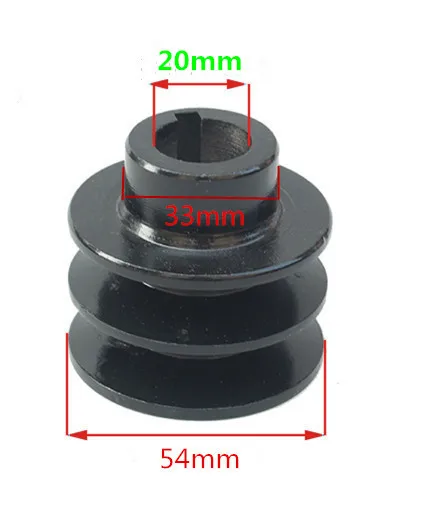 Puleggia Automatica A Doppia Scanalatura 35mm Per Motori 168F, 170F, GX160, GX200, 7HP – Adatta Per Albero 19mm O 20mm
