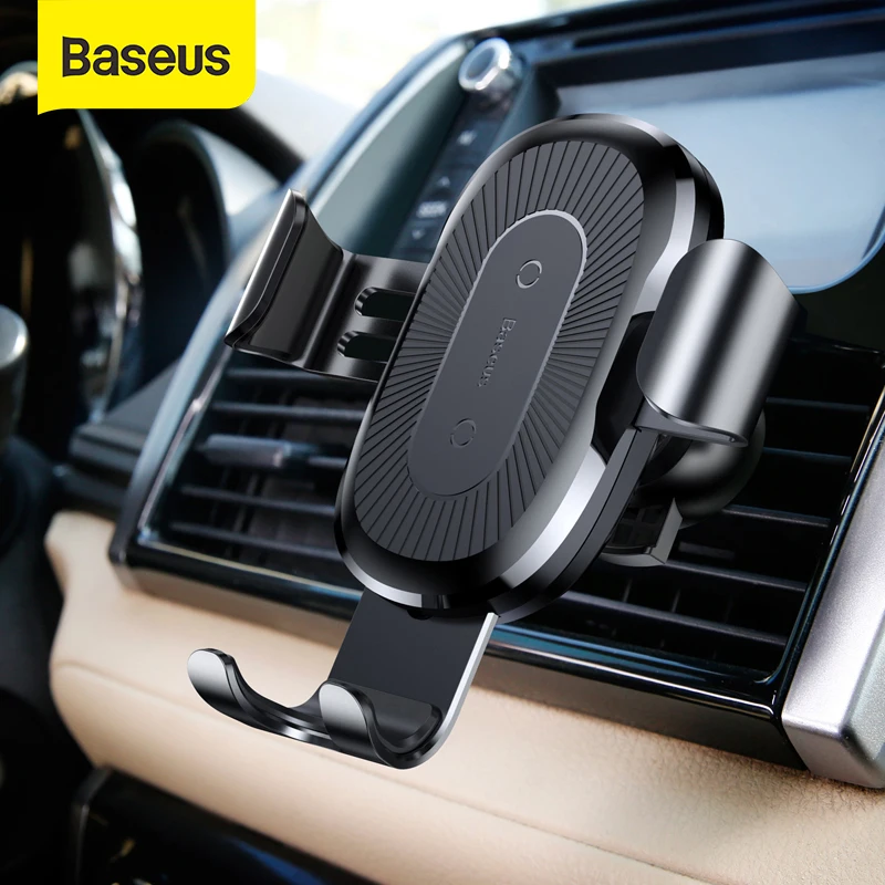 Baseus  Air Vent  Car Wireless Charger For iPhone X Xr Xs Max 10W Fast Wireless Charger Car Phone Holder For Samsung S9 S8