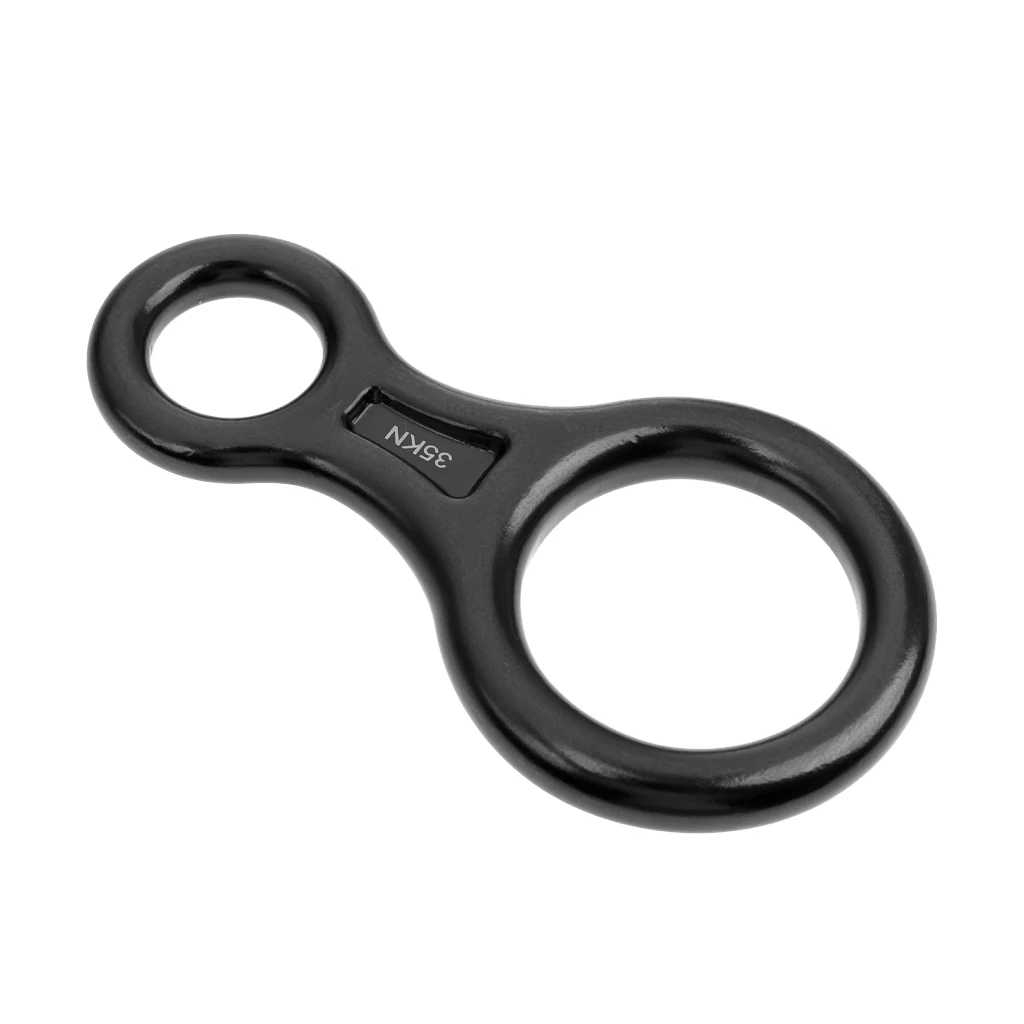 Figure 8 Shape Rock Climbing Caving Rappel Abseil Rope Rescue Descender 35KN for Rappelling Downhill Rock Climbing Mountaineer