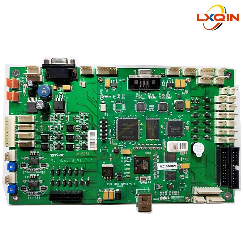 

LXQIN BYHX Main Board for Epson DX5 Double Heads for Human Xuli Allwin Twinjet Meitu Inkjet Printer Core Board V1.7.2/V1.7.3