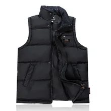 Одежда Daddy осень и зима среднего возраста мужчины Экстра-Большой жилет среднего возраста жилет мужской жилет вниз перо хлопок жилет