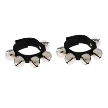 Прочный 2шт металлический шейкер для рук/ног, встряхивающие колокольчики, музыкальные игрушки для детей