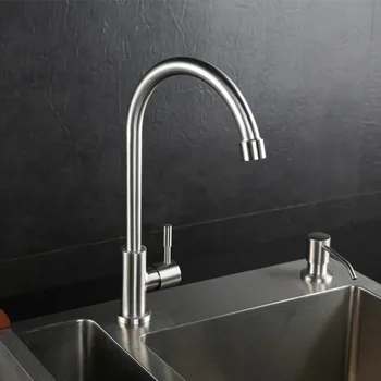

304 Single Cold Faucet Wrench Single Cold Kitchen Faucet Stainless Steel Dish Faucet