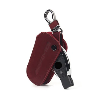 

Shell Car Key Case Housing Cover Protector Smart Chain For Mercedes Benz AMG
