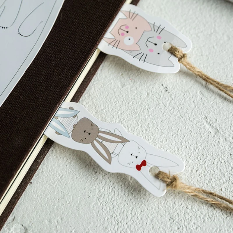 Metal Bookmark, Floral Painting Bookmark, Magnetic Bookmark 30pcs/lot Kawaii Cartoon Animal Hand-drawn Bookmarks Page Holder