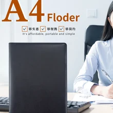 Папка для документов формата А4 из искусственной кожи, сумка для конференций, деловой портфель, Офисная школьная папка для документов, папка для документов с калькулятором