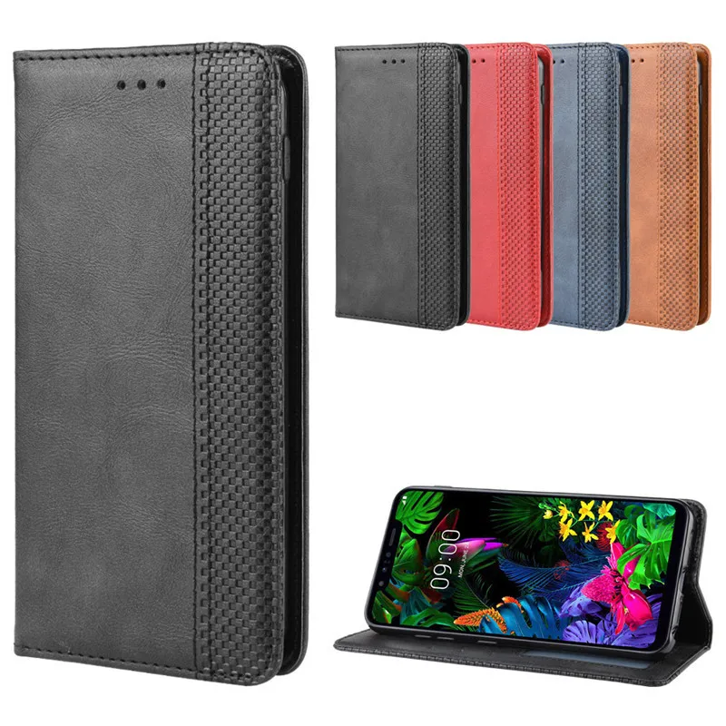 Для LG G8S ThinQ чехол LG G8S чехол Бизнес Флип кожаный бумажник чехол для LG G8SthinQ G 8 G8S с невидимым магнитным держателем